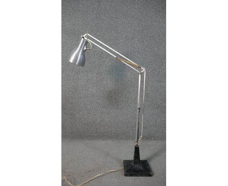 A mid 20th century anglepoise desk lamp, the base bearing label for Cardine Accessories Ltd, Bath. H.94cm 