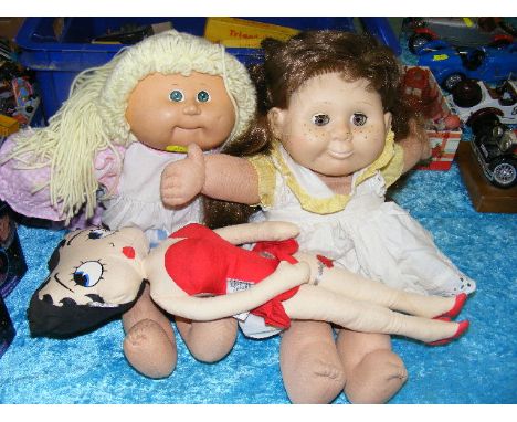 Two Cabbage Patch Dolls & Betty Boop