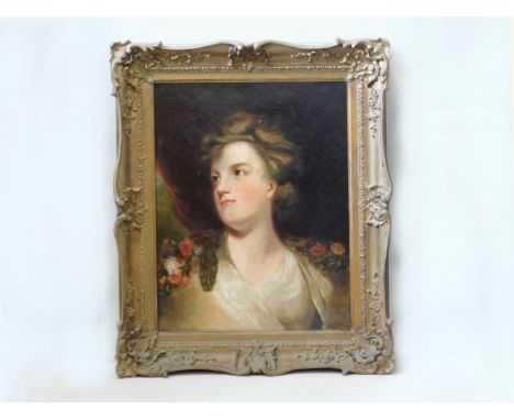 PORTRAIT OIL. Portrait of a Lady. Oil on canvas, relined. Unsigned. 50 x 40cm.  Please note that all items in this auction ar