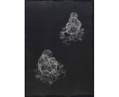 JAUME PLENSA (Barcelona, 1955).Untitled, 2015.Etching.Hand signed and dated. Size: 101 x 70 cm; 119,5 x 89,5 cm (frame). Jaum