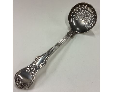 EXETER: A Victorian silver sifter ladle. 1846. By John Stone. Approx. 65 grams. Est. £50 - £80.