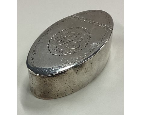 A rare 18th Century Provincial Cape silver snuff box. Circa 1790. Maker's mark only. By FB.S. Approx. 76 grams. Est. £80 - £1