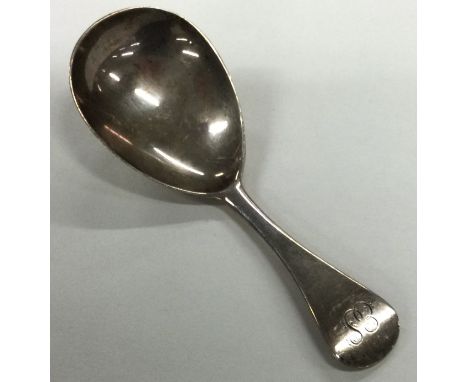 A George III silver caddy spoon. London 1817. By William Bennett. Approx. 14 grams. Est. £30 - £40.