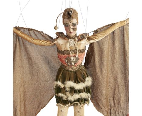 PODRECCA'S PICCOLI THEATRE, ITALY (FOUNDED 1914)  PORTRAIT MARIONETTE OF ANNA PAVLOVA AS PAPILLON, EARLY 20TH CENTURY   paint