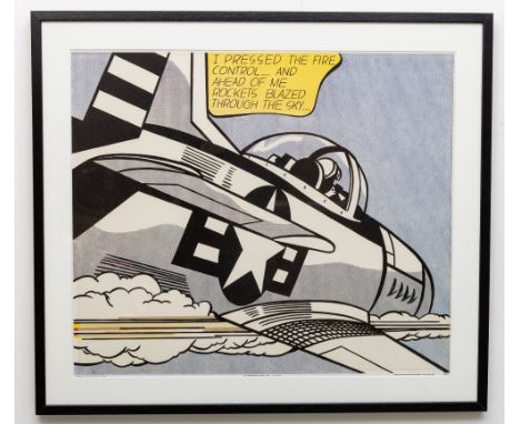 Roy Lichtenstein, American (1923 - 1997) "Whaam!" original offset lithograph Print on heavy wove paper, Limited Edition, publ