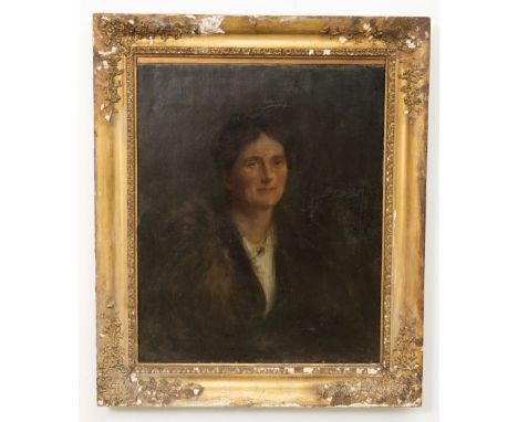 John Butler Yeats, RHA (1839-1922) "Portrait of a Woman ," O.O.C., 76 h x 61 w cms&nbsp; (30" x 24")(1) In addition to portra