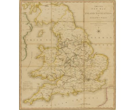 England &amp; Wales.- Smith (Charles) Smith's New Map of the Inland Navigation of England &amp; Wales, with details of the in