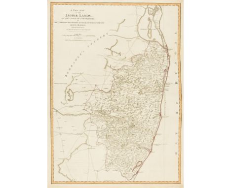 India.- Laurie &amp; Whittle (publishers) A New Map of the Jaghir Lands, on the Coast of Coromandel, The Territory Belonging 