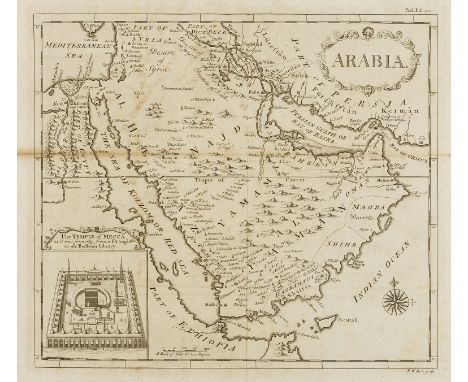 Middle East.- Seale (Richard William) Arabia, fine map centered on Arabia, showing Jirja and Alexandria in Egypt, and to the 