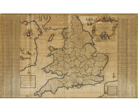 England &amp; Wales.- Moll (Herman) The Southern Part of Great Britain called England and Wales, with many cities, towns, vil