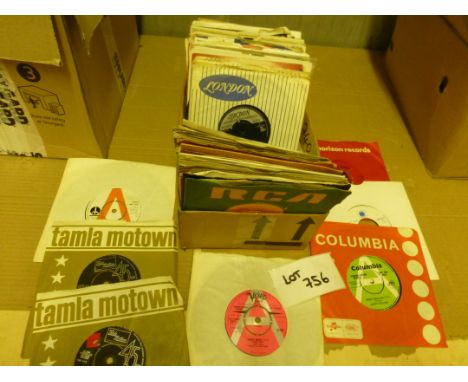 Records : Box of rare 1960's 7" singles, incl some demos.