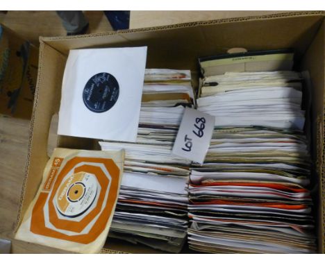Records : 200 7" singles - 1960's/70's rock/pop - various labels, all good/vg cond, nice lot.