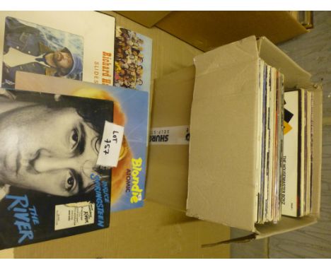 Records : 40+ classic rock albums incl Beatles, Rolling Stones, Queen etc, conditions vary, vg+.