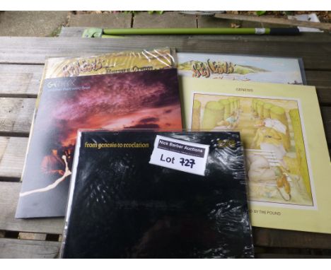 Records : Prog rock - super collection of Genesis UK LP's incl Fox Trot and Nursery Cryme - mad hatter and rare 'from Genesis