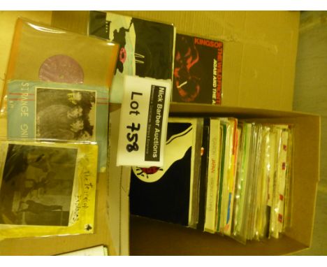 Records : Box of 70+ indie/punk singles incl Teardrop Explodes, New Model Army etc.