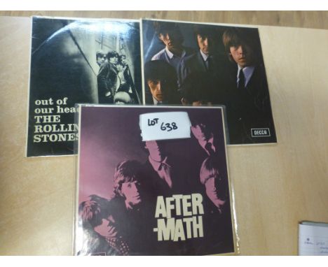 Records : Rolling Stones - original UK mono pressings and Out of our Heads No. 2 and Aftermath - conditions vary, vg/exc.