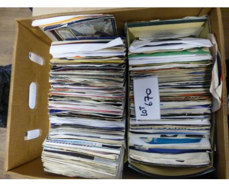 Records : 200 7" singles 1960's/70's/80's all good condition, varied mix, all in sleeves.
