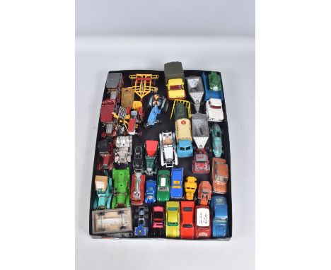 A QUANTITY OF UNBOXED AND ASSORTED PLAYWORN DIECAST VEHICLES, to include Corgi Toys Mini Cooper S, No.321, Monte Carlo Rally 