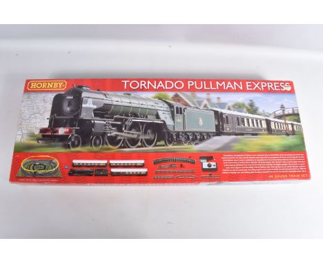 A BOXED HORNBY RAILWAYS OO GAUGE TORNADO PULLMAN EXPRESS TRAIN SET, No.R1169, comprising said locomotive and tender, No.60163