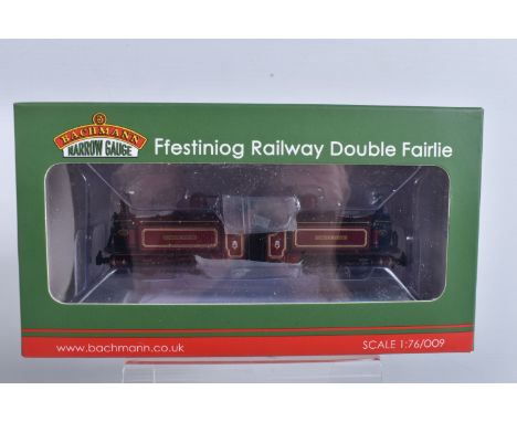 A BOXED BACHMANN NARROW GAUGE OO9 FFESTINIOG RAILWAY DOUBLE FAIRLIE, 'Livingston Thompson', in Ffestiniog Railway Lined Maroo