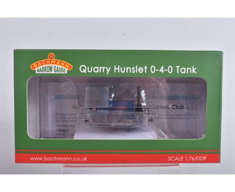 A BOXED BACHMANN NARROW GAUGE OO9 QUARRY HUNSLET 0-4-0 TANK, 'Britomart', Pen-Yr-Orsedd Quarry Blue, model 391-051, in like n