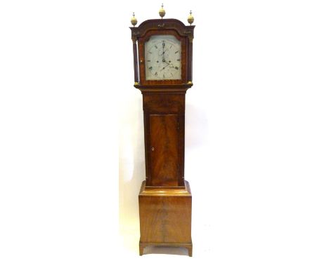 A 19th Century Mahogany Long Case Clock, the painted dial inscribed Oldis Dorchester with subsidiary seconds dial and date di