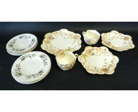 A Victorian Part Tea Service, together with an Aynsley Tea Service
