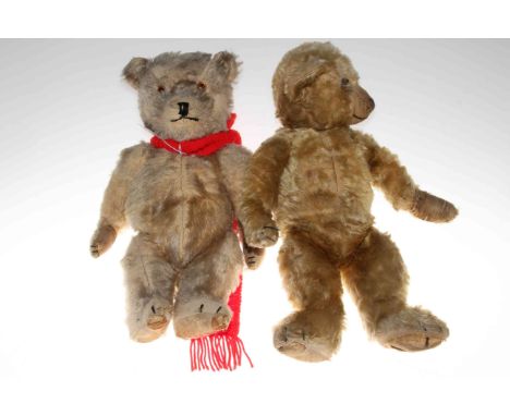 Two vintage teddy bears