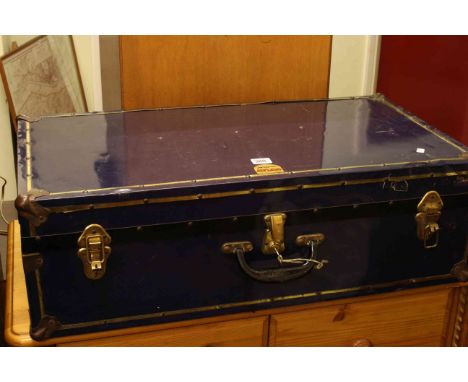 Atlas metal bound travelling trunk