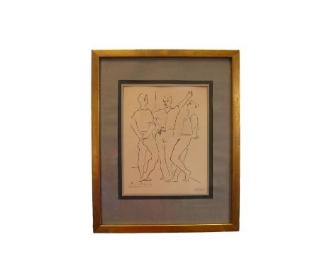 Pablo Picasso (Spanish, 1881-1973). Ltd edition off set lithograph, 237/500 entitled 'The Three Dancers from his Deux Danseur