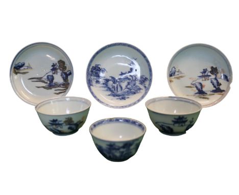 Collection of 18thC Nanking Cargo 1752 Tea bowls and Saucers recovered by Captain Michael Hatcher in 1983, from the Christies