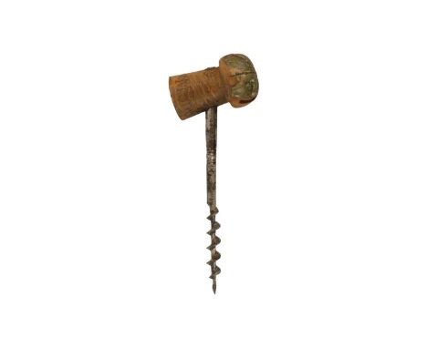 Rare McBrides Champagne Corkscrew 1888 Patent No.7431 with angular corkscrew blade Heidsteck &amp; Co Reims. 