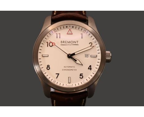 Bremont Automatic Chronometer Swiss movement watch, with box and papers. Reference no SOLO/23310. 42mm case size. 
