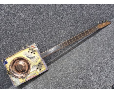 Habanos cigar box 3 string guitar