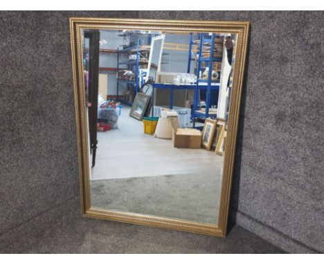Large gilt framed bevelled mirror, 132x101cm