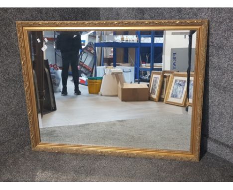 Large gilt framed overmantle mirror, 102x87cm