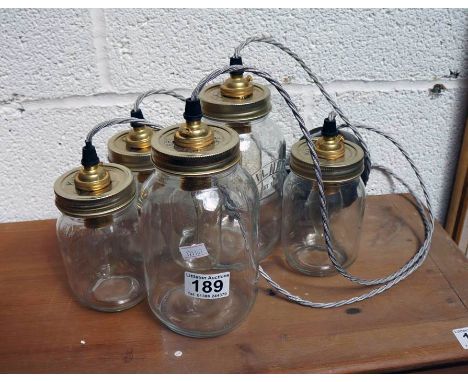 Novelty jar light fitting