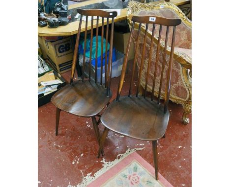 Pair of Ercol dining chairs