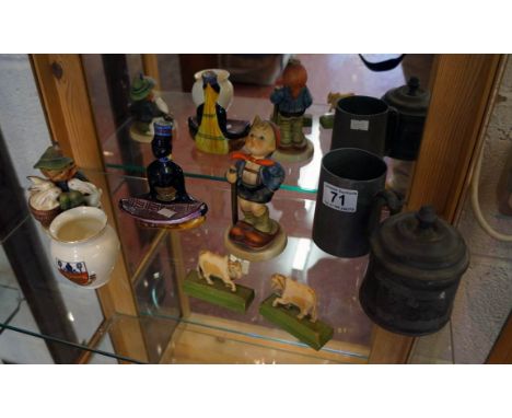 Collectables to include pewter, Goss etc.