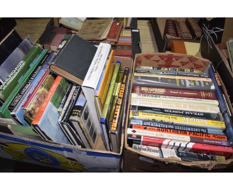 A large collection of books relating to steam railwaysTo include Goodeve (T. M.) 'Text book on steam engines with a supplemen