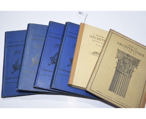A collection of books on architecture'Academy of architecture and annual architectural review' for the years 1894-1897, bound