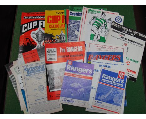 Glasgow Celtic Programmes, cup finals 65,71, semi 62, League cup final 64, semis 64 and 58, 70 European Cup v. Leeds, others,