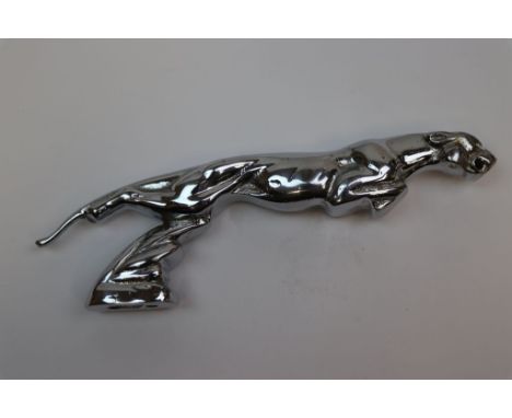 Chrome Jaguar car mascot 