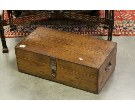 Vintage Pine Tack Box 