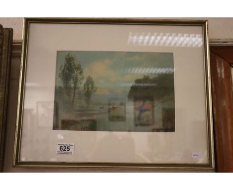C Wilkinson early 20th Century watercolour rural scene with cattle, signed 