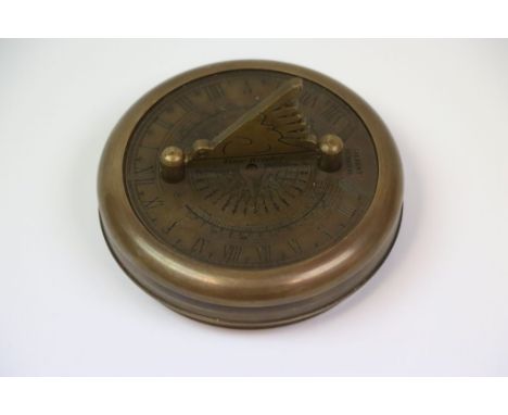 Brass cased sundial 