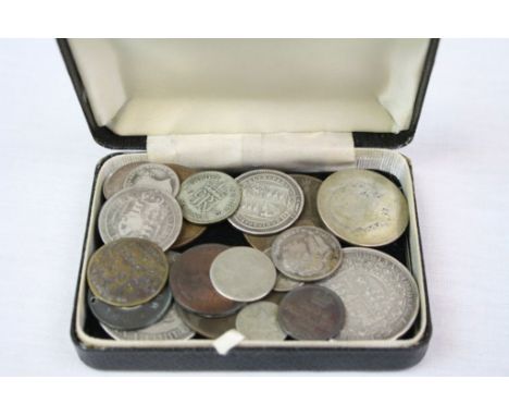 Small collection of vintage Coins to include Victorian &amp; George III Silver Half Crowns etc