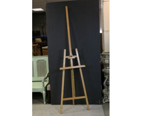 Large pine artist easel 