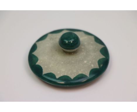 Vintage Wemyss ceramic Pot lid, approx 5.5cm diameter