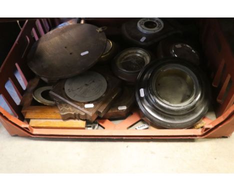 Tray of vintage Barometers and parts